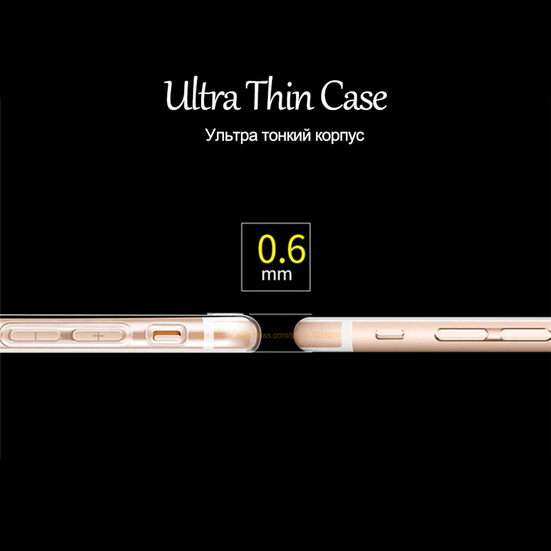 Transparent cases for iphone 6 case silicone cover for 6S iphone case luxury tpu soft cases for iphone 6s 6 plus covers coque