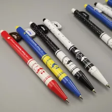 Шариковая ручка 0,35 мм 0,5 мм синие чернила Тип клика пластиковый материал медведь стиль мультфильм стиль гладкая ручка для письма Канцтовары 4 шт./лот