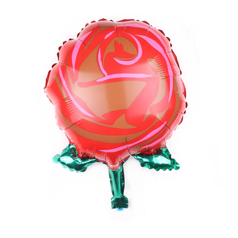 

1pcs mini Rose flower balloon aluminum foil balloons wedding decor balloon baby shower birthday party supplies kid girl gift toy