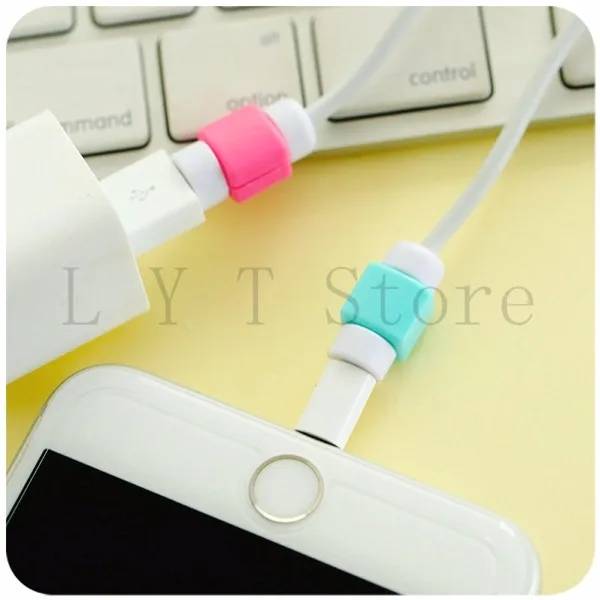 2016 HOT Sale Fashion New USB Cable Earphones Protector Colorful Cover Case For Iphone 4 5 6 Plus For Android 6s s6 note 5 10