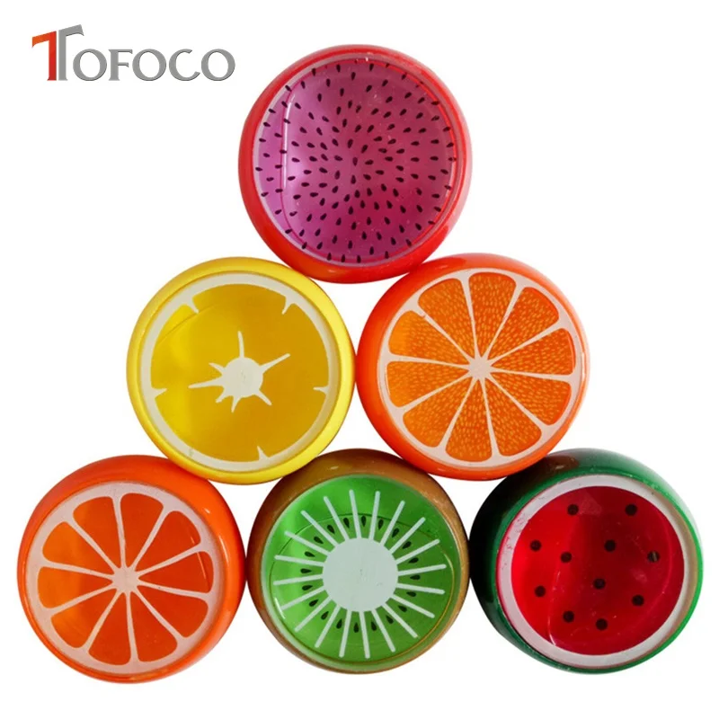 

TOFOCO DIY Transparent Jelly Mud Blowing Clay Lizun Crystal Fruit Plasticine Light Polymer Magnetic Clear Slime Fruit Toys Clay