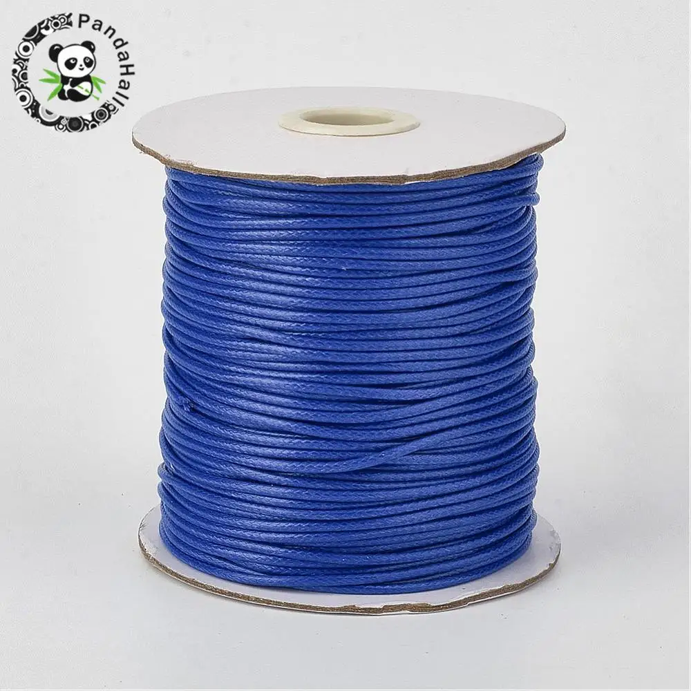 1 мм корейский воск полиэфирный шнур нить ювелирных изделий для ожерелья браслеты изготовление около 200 ярдов/рулон(182,88 м/рулон - Цвет: Blue