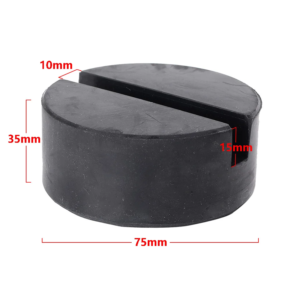 For Car Truck SUV Lifting Jack Rubber Pad Slotted Hydraulic Pad Black Universal 7.5*3.5cm For Car Truck SUV Lifting Jack Rubber Pad Slotted Hydraulic Pad Black Universal 7.5*3.5cm