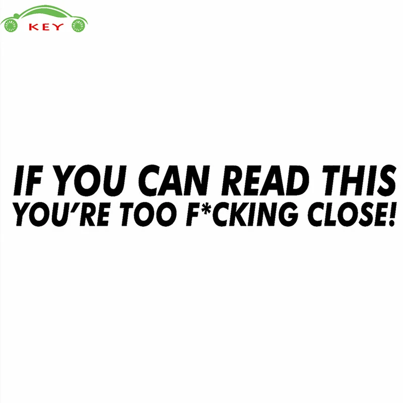 

20*3cm Car Styling Funny Warning Auto Decorative Decal For Jaguar Nissan Hyundai Mazda Jeep Volvo Peugeot Holden Glue Stickers