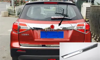 

For Suzuki Vitara 2016 2017 2018 ABS Rear Trunk Tailgate Door Tail Bottom Lid Streamer Cover Trim