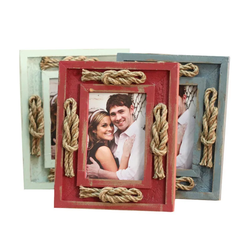 Retro Photoes Frame Wooden Make Old Pictures Frames