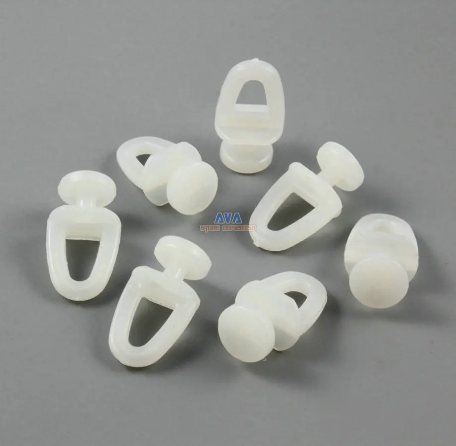 200 Pieces Curtain Track Roller Curtain Track Slide Gliders 10x24mm