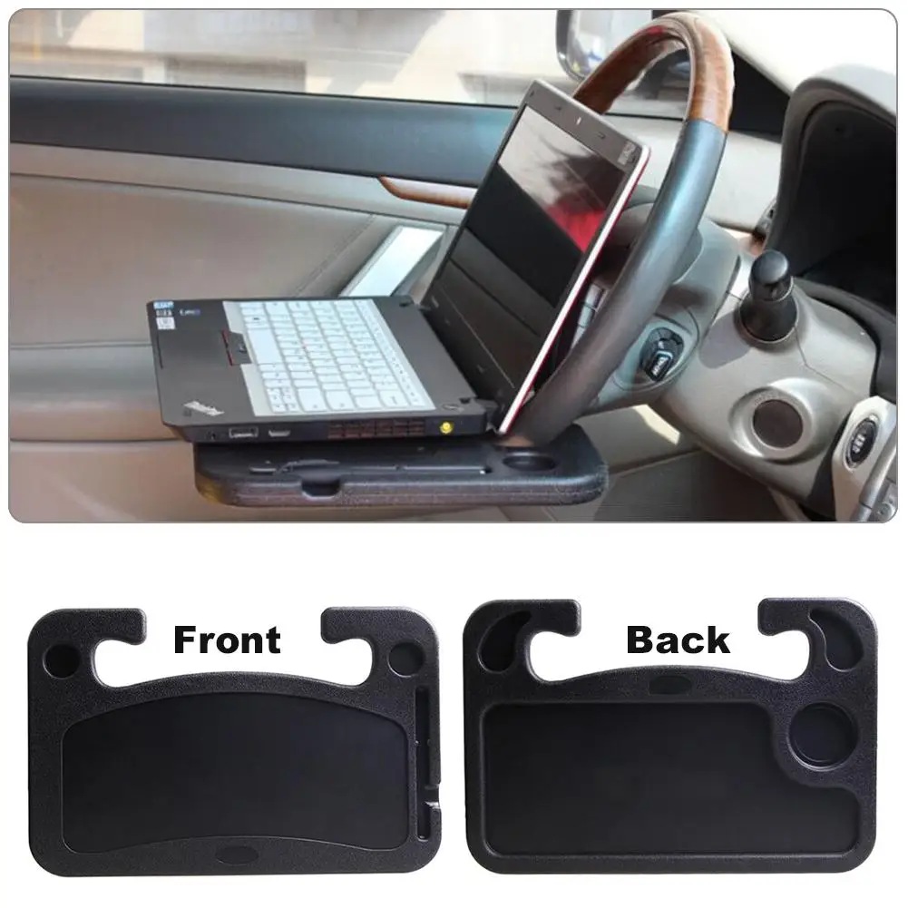 

Portable Mini Car Steering Wheel Mount Stand Holder Multi-function Auto Chair Back Dining Table Computer Table Working Table