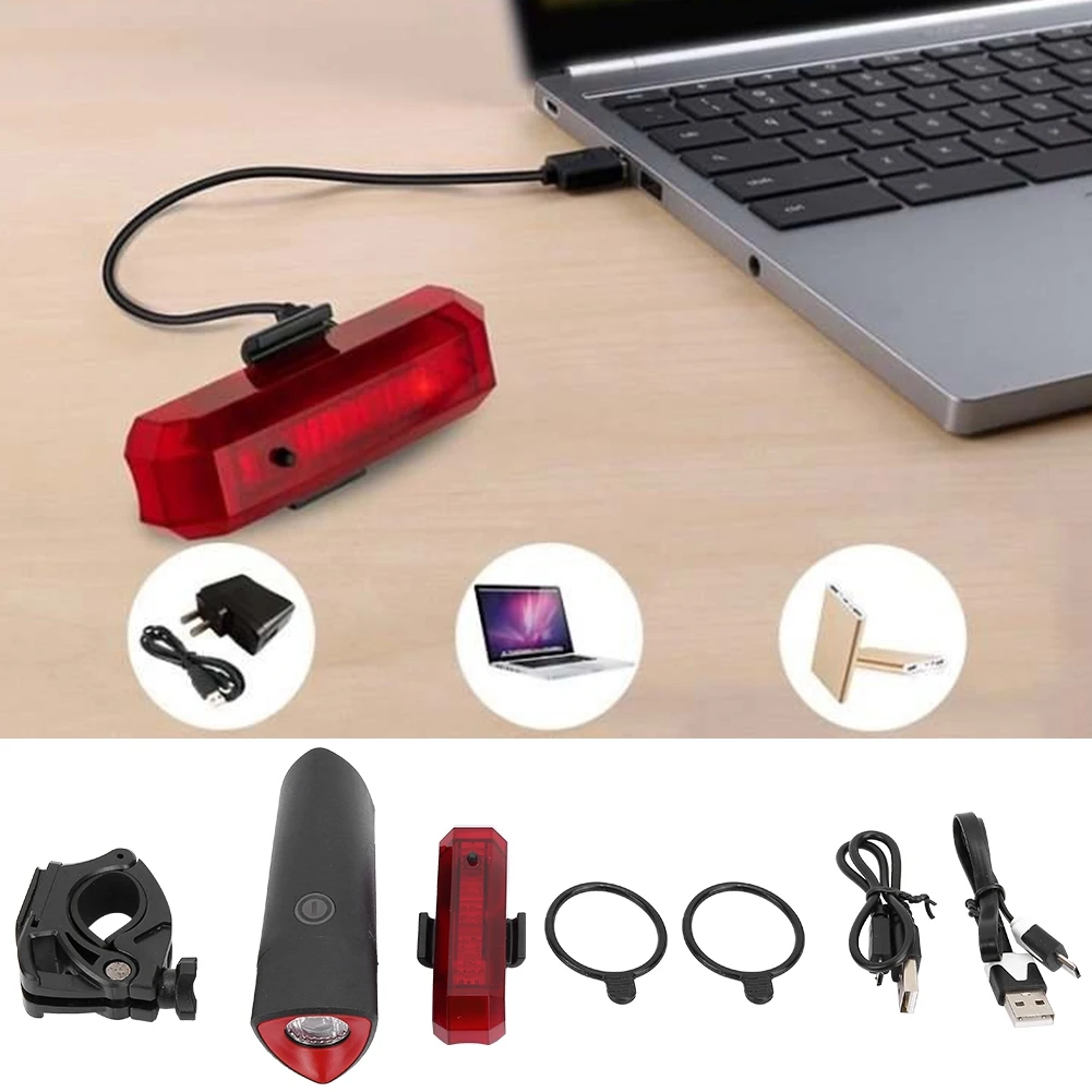 Задний фонарь для велосипеда Водонепроницаемая задняя фара светодиодная Usb заряжаемые ходовые огни для горного велосипеда велосипедный фонарь задний фонарь для велосипеда