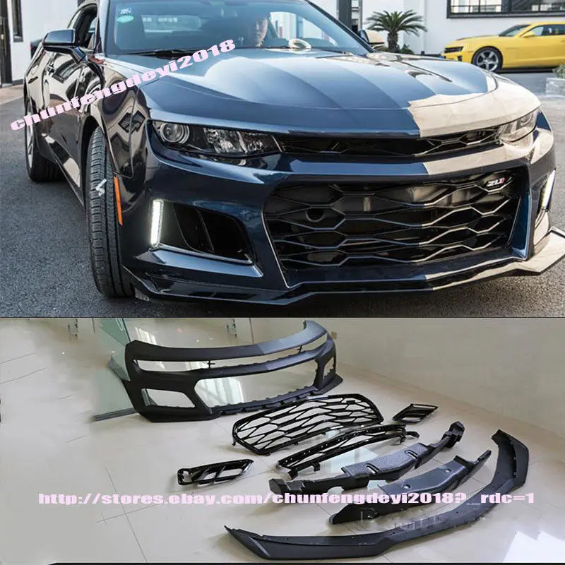 

Front bumper Spoiler body kit made Primer Fit for Chevrolet Camaro 2016-2017