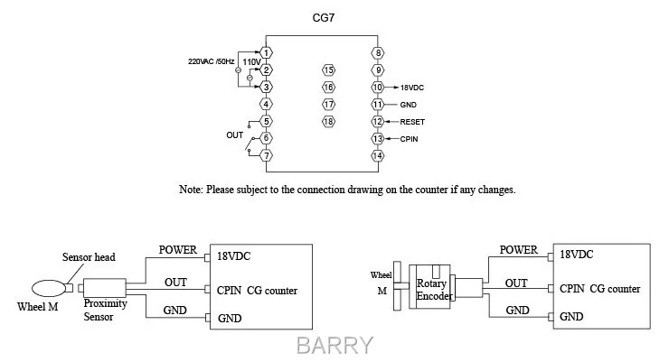 CG7-RB60 цифровой couters Многофункциональный счетчик 6-значный цифровой счетчик релейный выход