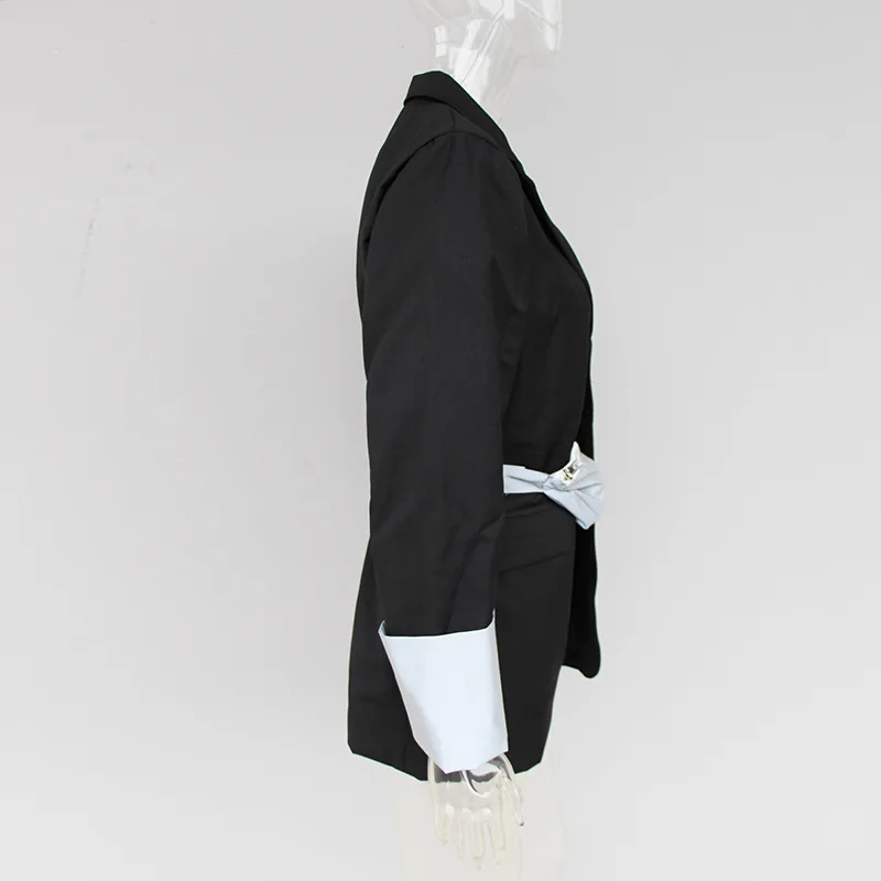 Spring 2019 New Fashion Loose Tinted Long-sleeved Sparkly Little Suit Jacket Women Jackets and Coats Black Suit Women