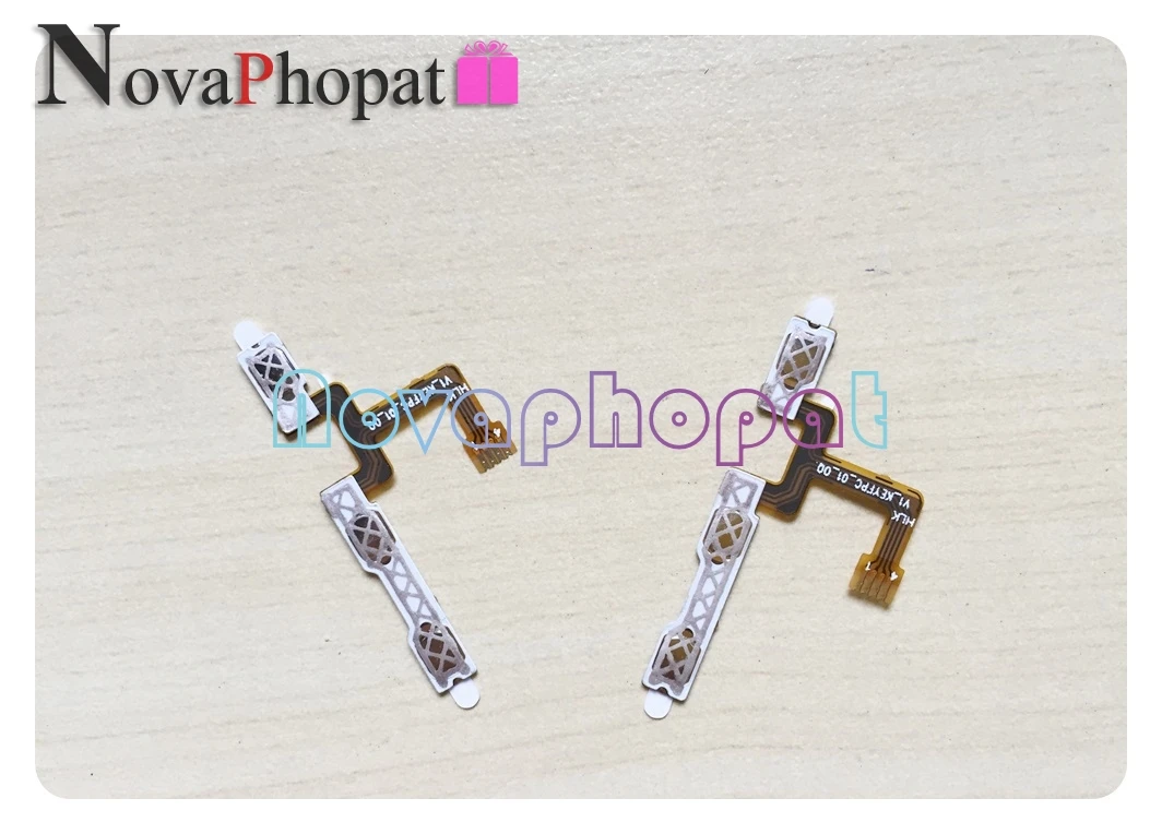 

Novaphopat Power Switch on/off Volume up down Ribbon For Oukitel U20 Plus Power Button key Flex Cable Replacement +track
