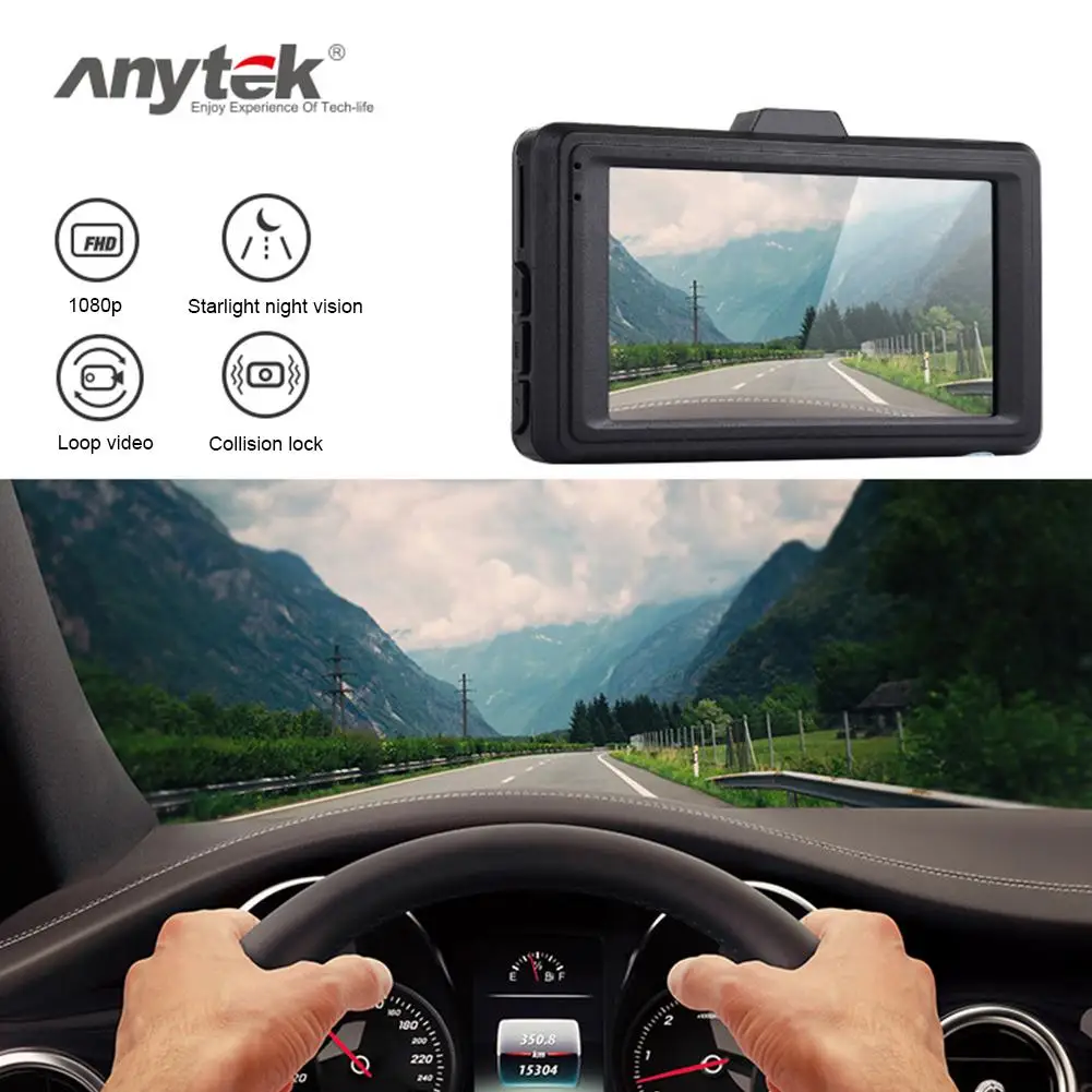 Anytek 1080 Q99P Одиночная ЗАПИСЬ СКРЫТЫЙ Автомобильный регистратор данных USB