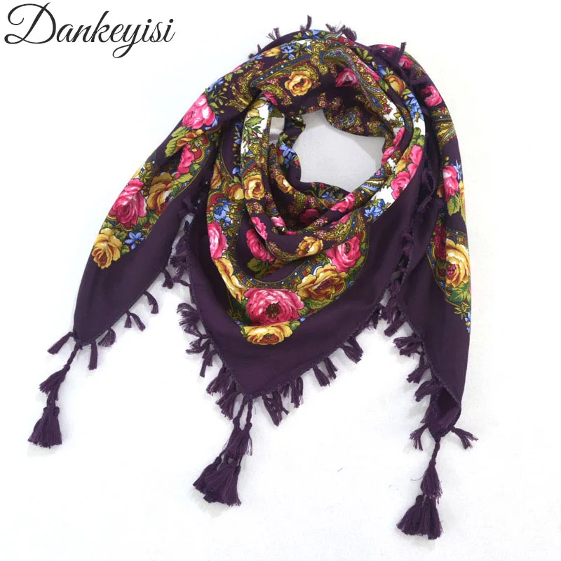 DANKEYISI Hot Sale Bohemia Scarf Women Scarves Tassel Print Wraps...