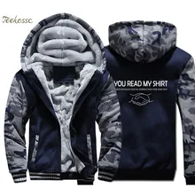 You Read My Shirt That's Enough Social Interaction Hoodies Men Funny Sweatshirts Coats Winter Thick Fleece Zipper Jackets Mens social interaction between grow finish pigs
