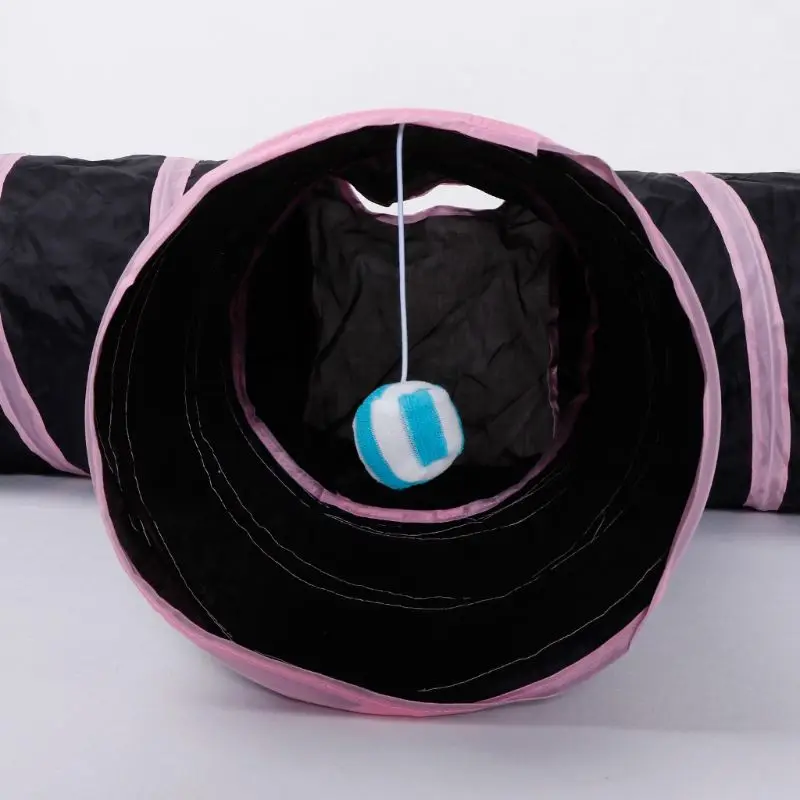 

Foldable Pet Cat Tunnel Indoor Outdoor Pet Cat Training Toy for Cat Rabbit Animal Play Tunnel Tube T-joint