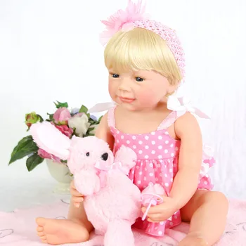 

New Design 55cm Silicone Reborn Baby Dolls Boneca Reborn Realista Fashion Dolls For Princess Children Birthday Gift Bebes Rebor