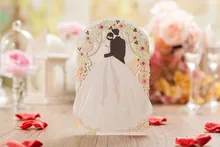 Wedding Invitations Customize Romantic Church Bride and Groom Wedding Cards Laser Cutting Invitation Card Wedding Favors CW5119