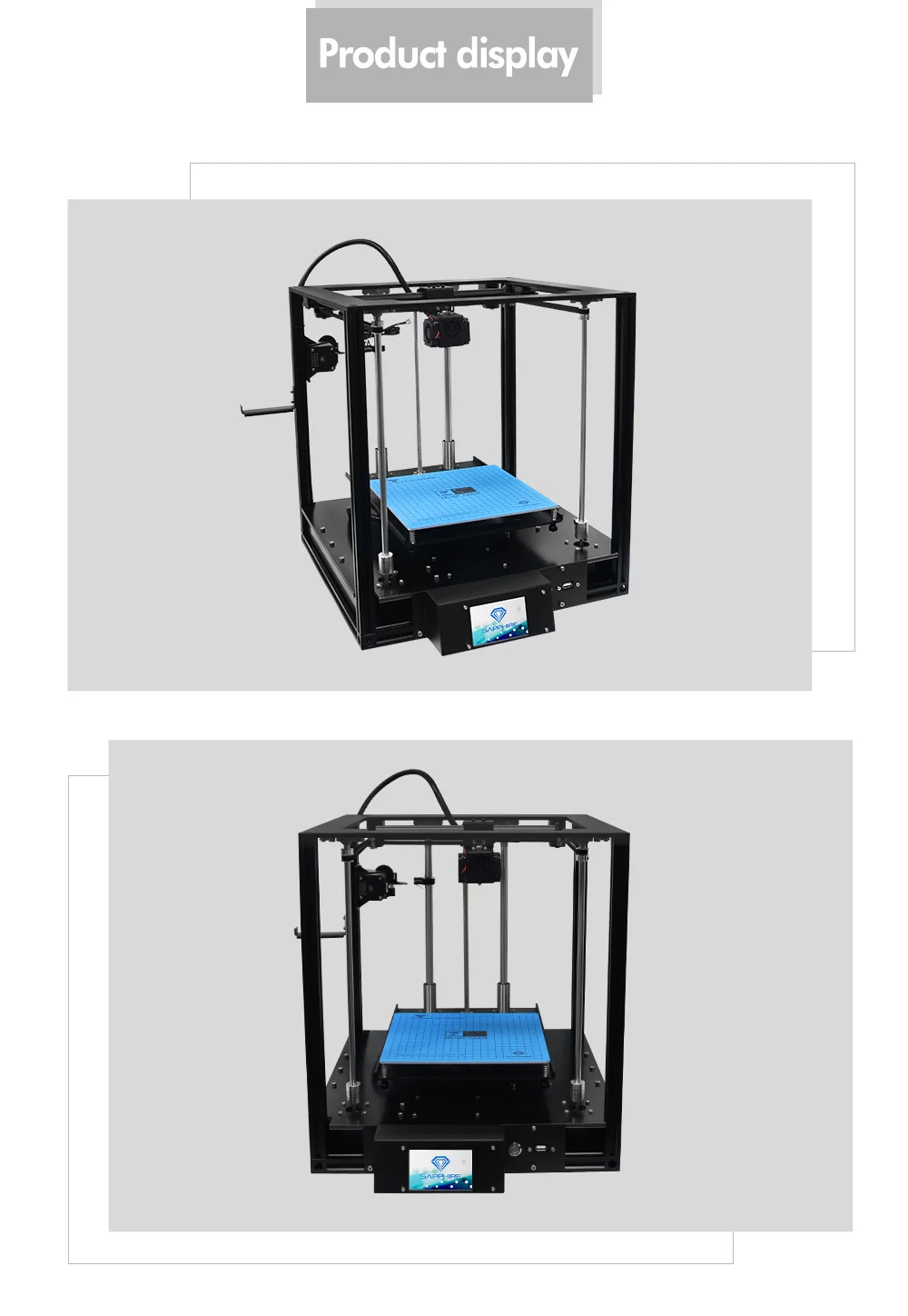 Impresora 3D сапфир S CoreXY 3d принтер Titan экструдер с линейной рейкой алюминиевая рамка автоматическое выравнивание сенсорный экран