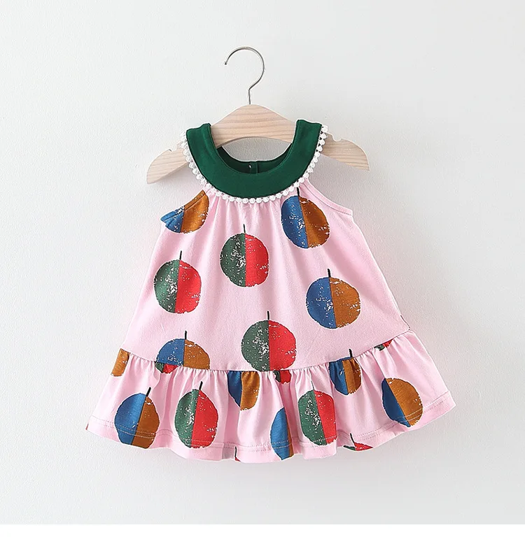 Платье для малышей Летняя модная одежда для новорожденных девочек милые платья для малышей от 0 до 3 лет платья для маленьких девочек на день рождения, 1 год - Цвет: MD021 Red