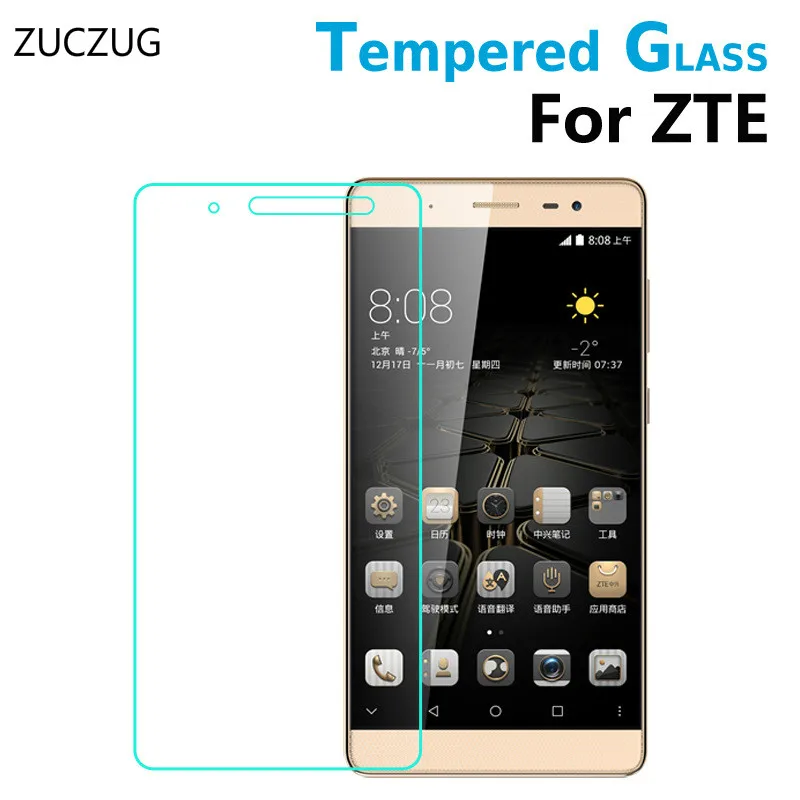 Zuczug Экран протектор Закаленное Стекло для ZTE blade X3 X7 V7 S6 L5 Plus лезвие V580 A510 A475 a462 A310