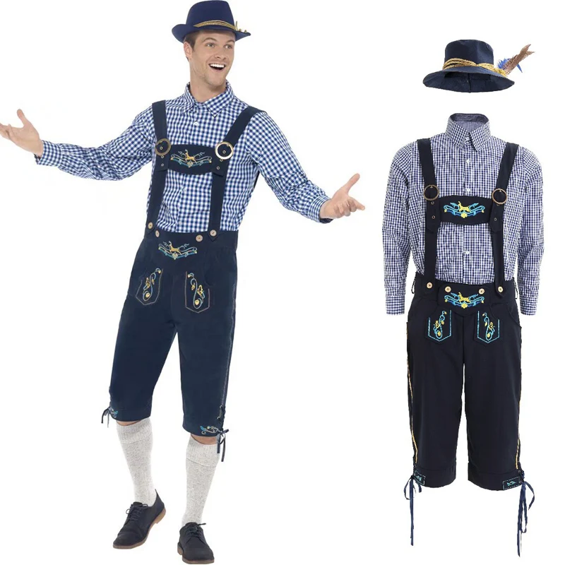 Традиционные баварские шорты на Октоберфест Lederhosen немецкий пивной костюм для