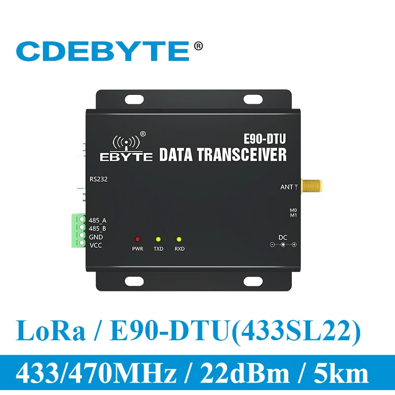 

E90-DTU-400SL22 LoRa 22dBm Modem RS232 RS485 433MHz RSSI Relay IoT vhf Wireless Transceiver Module RF Transmitter and Receiver