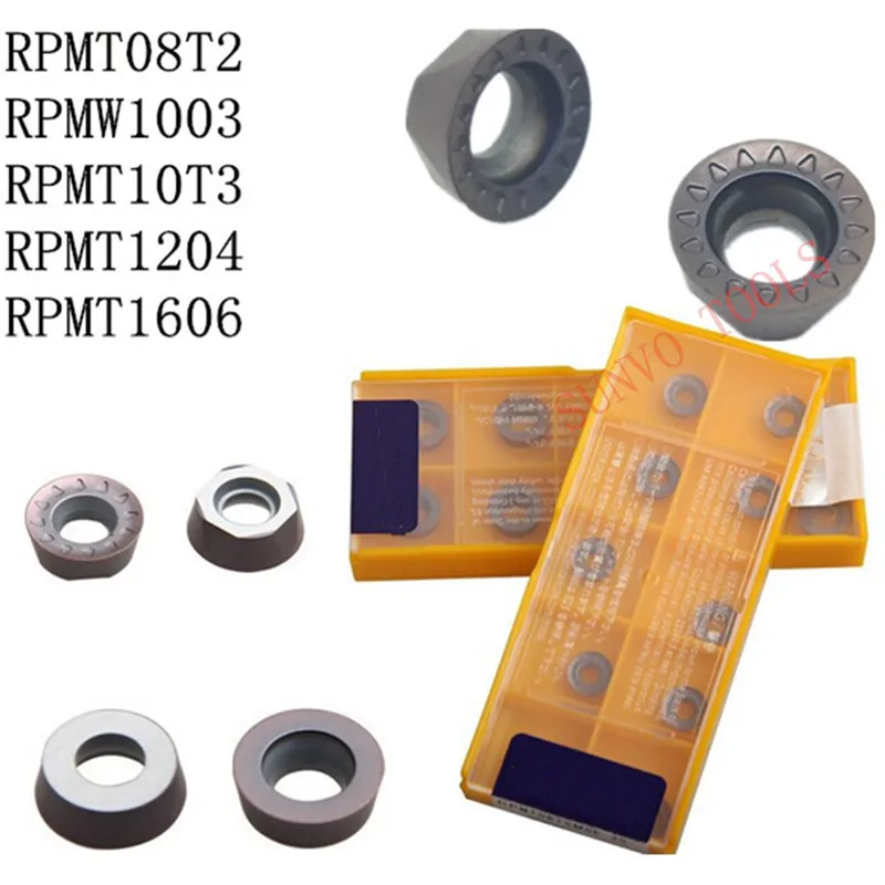 Высокое качество твердосплавная вставка RPMT08T2 RPMT10T3/RPMT1204/RPMW1003/RPMT10T3MOE-JS EMR 5R-50-22 торцевая фреза фрезерный инструмент