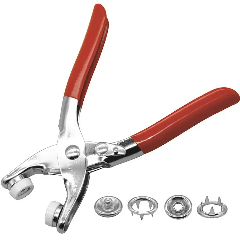 Comprar 100 sets 5 botones a presión de Color DIY sujetadores botones de presión Popper hebilla Snap Button + mango Pres Plier Stud paño pañal botones