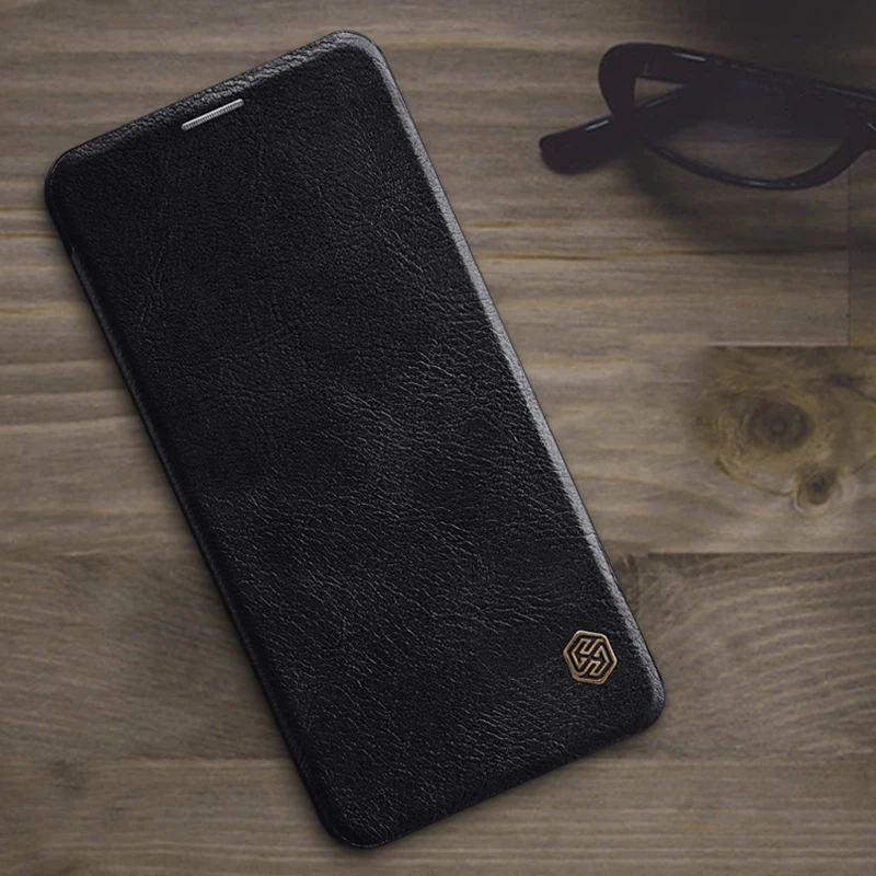 

NILLKIN QIN Retro Business Luxury Leather Flip Cover Fundas for LG G8 ThinQ Case PC Back Cover Phone Shell Coque 6.1"