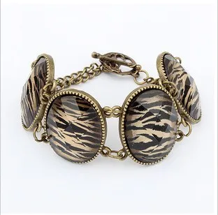 European and American vintage oval leopard head bracelet | Украшения и аксессуары