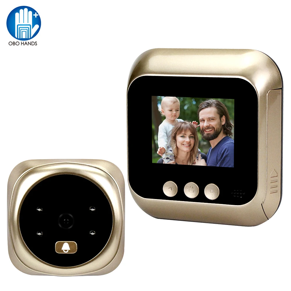 

2.4'' Screen Electronic Digital Door Viewer Video Peephole Camera Wireless Doorbell Cat Eye Door bell IR Night Vision 135 Degree
