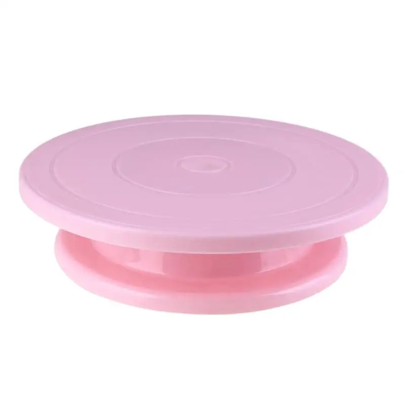 

Color Enamel Turntable Plastic Enamel Turntable Diy Cake Cream Crepe Consoles Kitchen Cake Tools