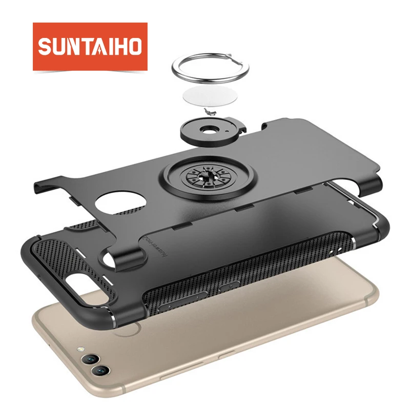 Suntaiho Luxury Shockproof Holder Case for iPhone XS MAX XR Full Cover case for iPhone 7 case X 8 6S 5S Magnetic Ring Phone Case Suntaiho Luxury Shockproof Holder Case for iPhone XS MAX XR Full Cover case for iPhone 7 case X 8 6S 5S Magnetic Ring Phone Case