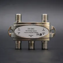 Original Zinc TV DiSEqC Switch 4x1 DiSEqC Switch Satellite Antenna Flat LNB Switch for TV Receiver
