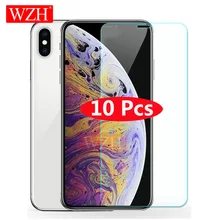 10 шт., закаленное стекло для iPhone 8 Plus, защитная пленка для экрана для iPhone 7, 8 Plus, стеклянная пленка для iPhone X, XS MAX 6, 6 S, 5S, 11 Pro Max