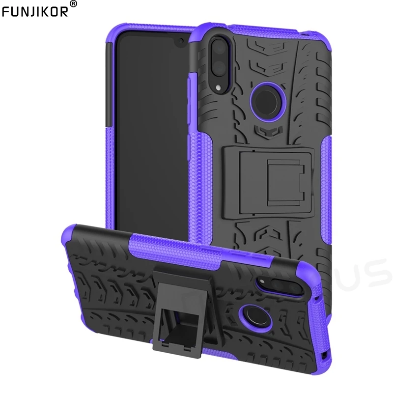 

Plastic Silicone ShockProof Protector Armor Case Huawei Y6 2019 Phone Cover Funda For Huawei Y6 Prime 2019 MRD-LX1F MRD-LX1 Case
