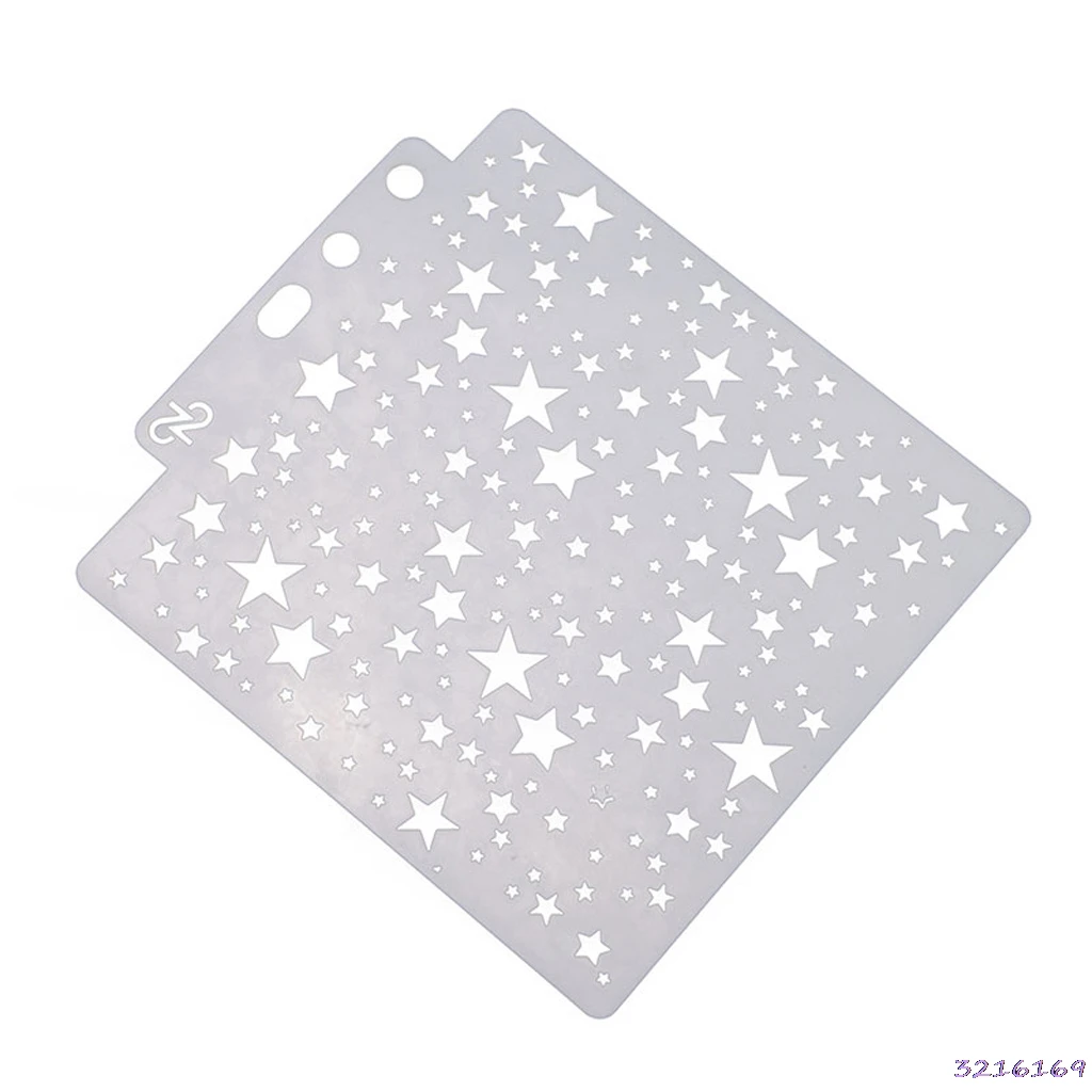 

Star Stencils Template Painting Scrapbooking Embossing Stamping Album Crafts Art