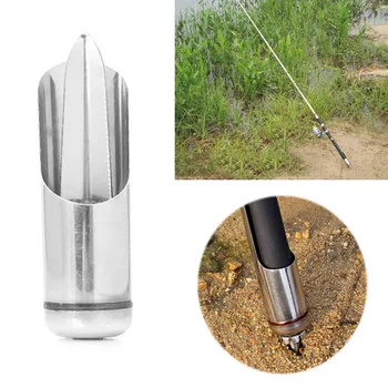 

Adjustable Stainless Steel Fishing rod Ground holder Stand Support Fishing Supplies