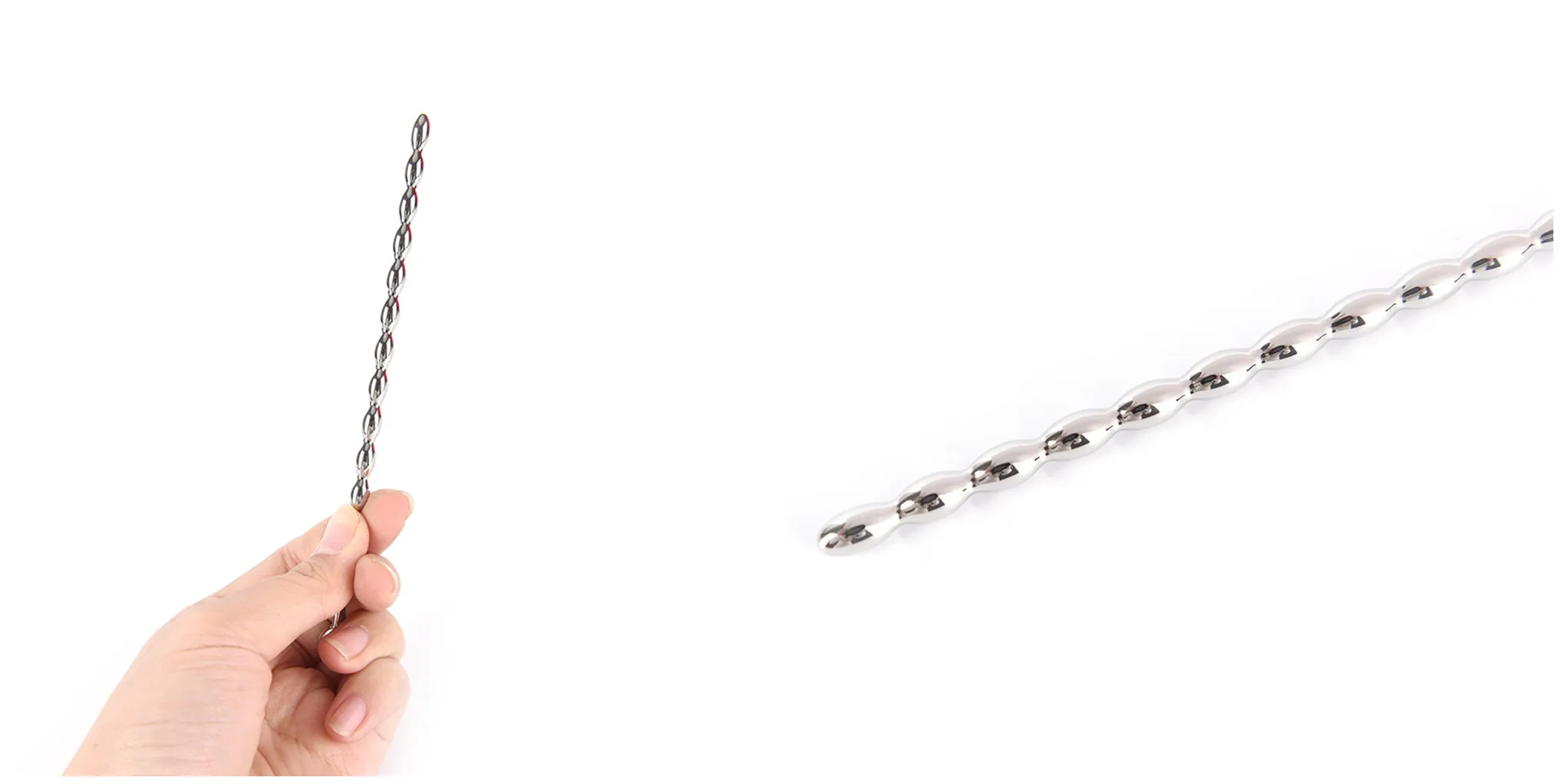 Bathroom Parts Stainless Steel Long Penis Plug Urethral Sound Toys Male Chastity Device Stretching Dilators Shower Supply
