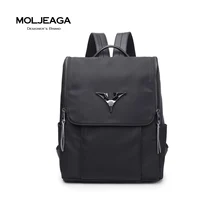 MOLJEAGA Марка Нейлон и кожа Рюкзак Женщины Рюкзак Девушки Школьная Сумка Дорожная Сумка, с Плеча Неподдельной Кожи Ремни