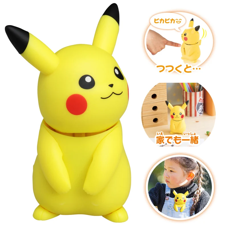 TAKARA TOMY фигурки Покемон, робот Пикачу, HELLO PIKA, забавные Волшебные куклы, популярные детские игрушки, мягкий звук, изготовление детских кукол