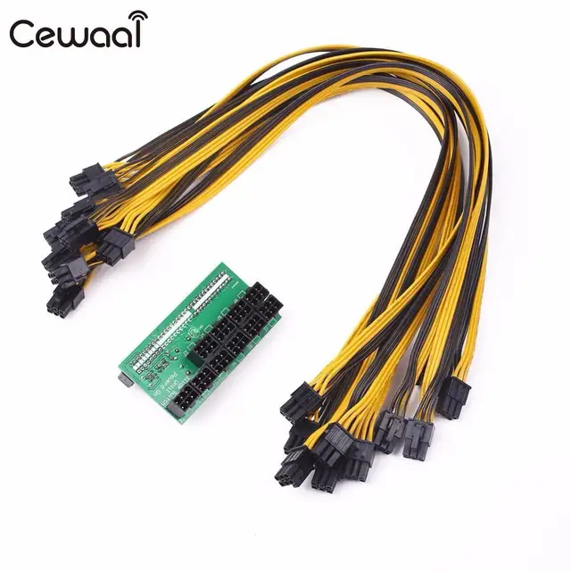Best Offers Cewaal DPS-1200FB/QB A Server Power Breakout Board +10 6P Cable Wire For GPU ETH Mining Best Offers Cewaal DPS-1200FB/QB A Server Power Breakout Board +10 6P Cable Wire For GPU ETH Mining