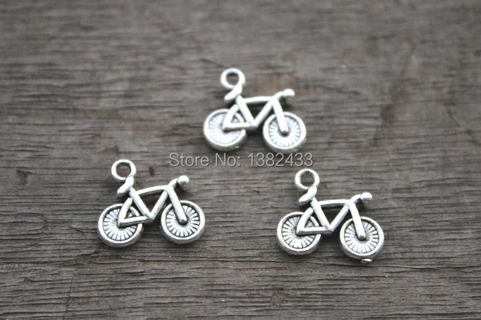 

30pcs--Bicycle Charms,Antique Tibetan Silver Lovely Bike Charm Pendant ,13x15mm
