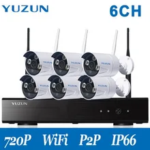 6CH CCTV System Wireless 960P NVR Kit 8PCS 1.3MP IR Outdoor P2P Waterproof Wifi IP CCTV Security Camera System Surveillance Kit