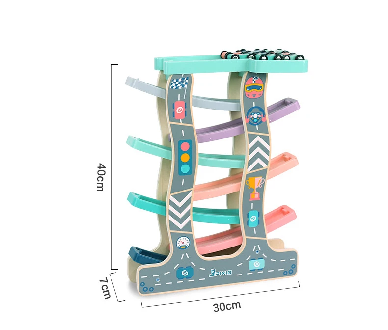 1 шт. многофункциональная деревянная рампа гоночный трек автомобиль игрушки для детей веселое Раннее Обучение инерция горка дорога скорость автомобиль игрушки набор