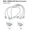 4pin 5pin HUB 1 to 3 / 1 to 2 RGB RGBW LED Strip Connector. ► Photo 2/6