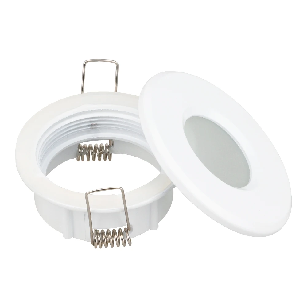 Световая база GU10 MR16 Белый IP54 светодиодный светильник держатель лампы Планки Светильник Коридор ванной пятно света лампы держатели для 50 мм