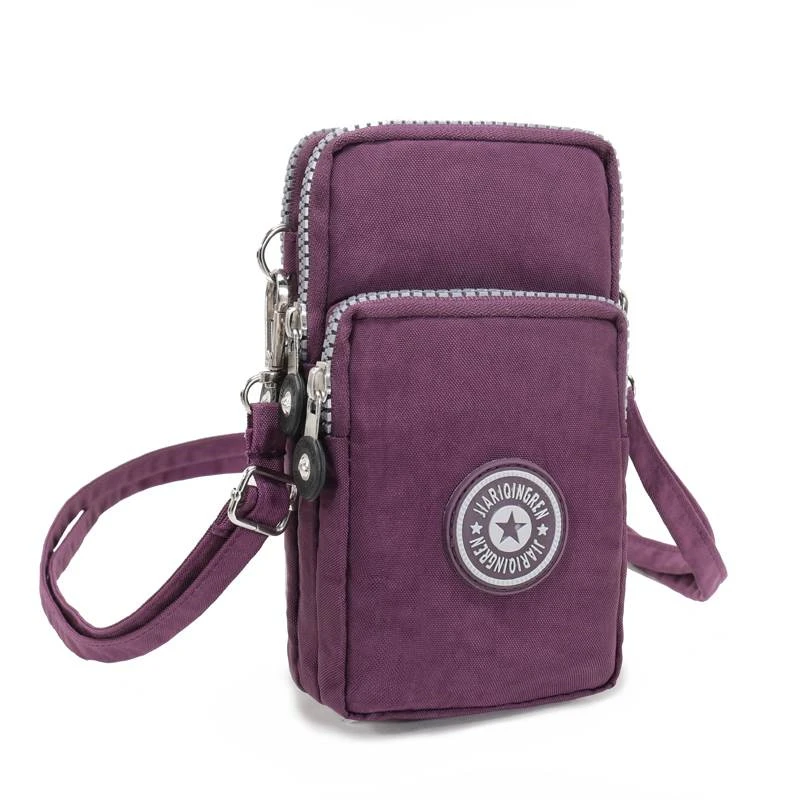 

Mini women handbag Portable Phone coin purse messenger handbag zipper cash crossbody Flap Arm phone Clutch bolsa feminina
